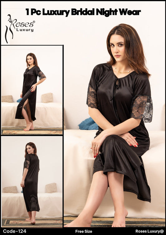 Roses Luxury 1-Piece Gown Nightwear Set