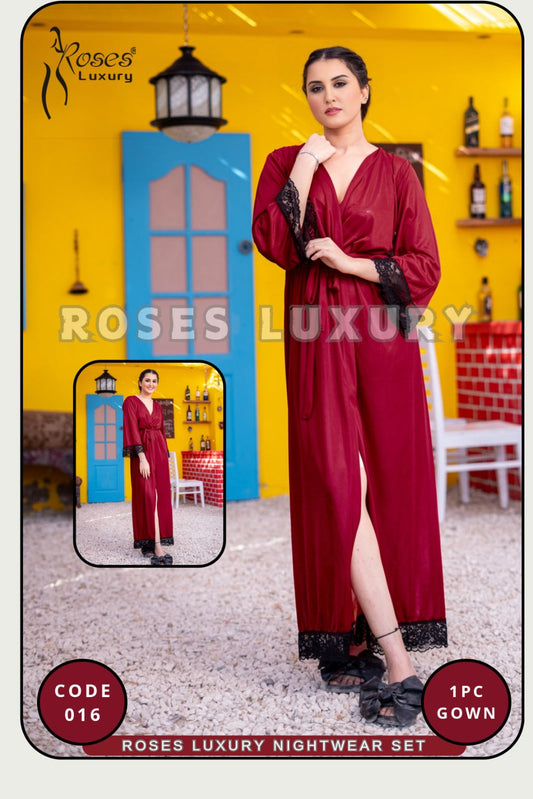 Roses Luxury 1-Piece Gown Nightwear