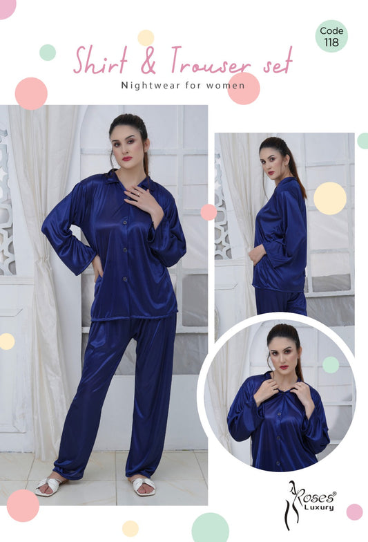 Roses Luxury 2-Piece Pajama Nightwear Set