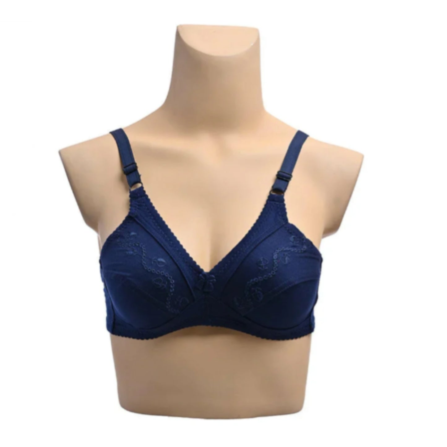 Soft-Embroidery HosieryCotton Bra For DailyWear [Pack Of 4]