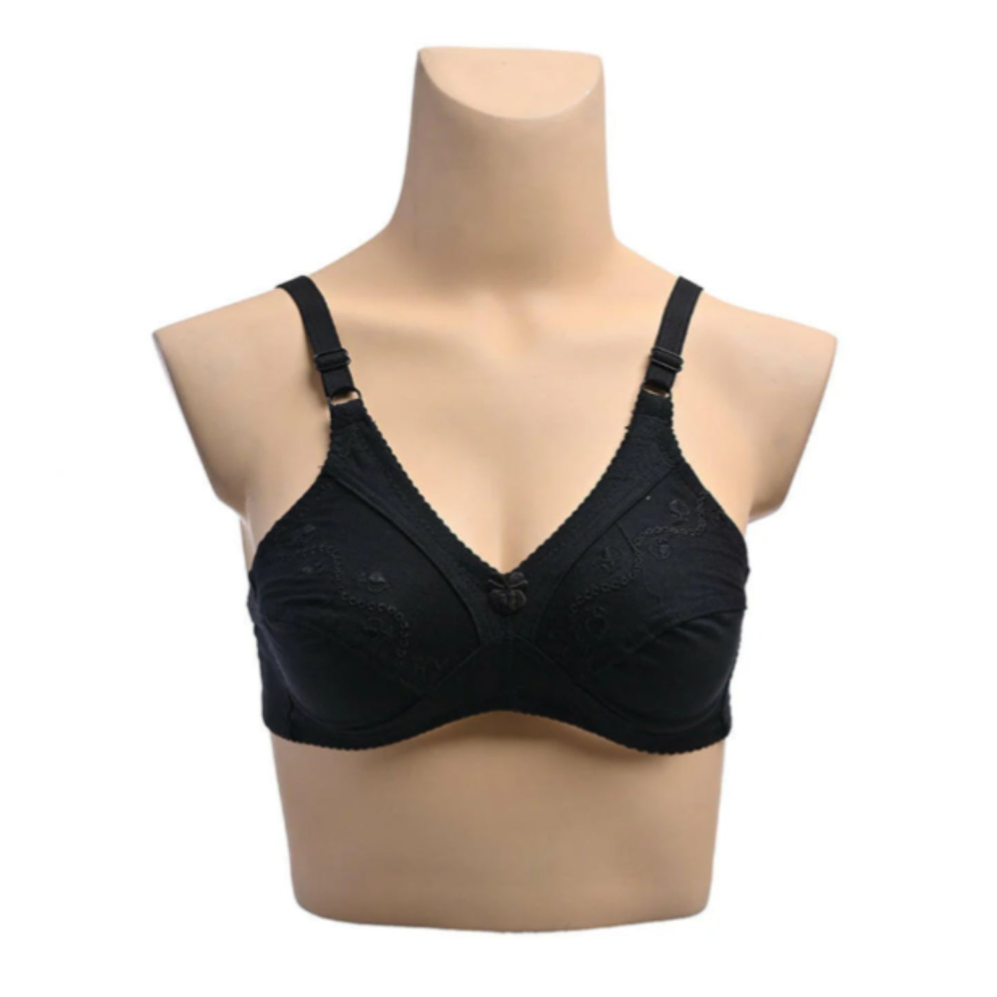 Soft-Embroidery HosieryCotton Bra For DailyWear [Pack Of 4]